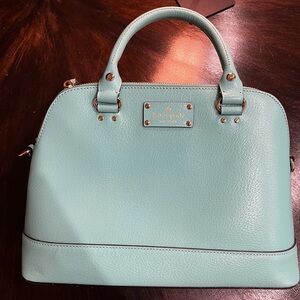 Kate Spade Aqua Leather Satchel